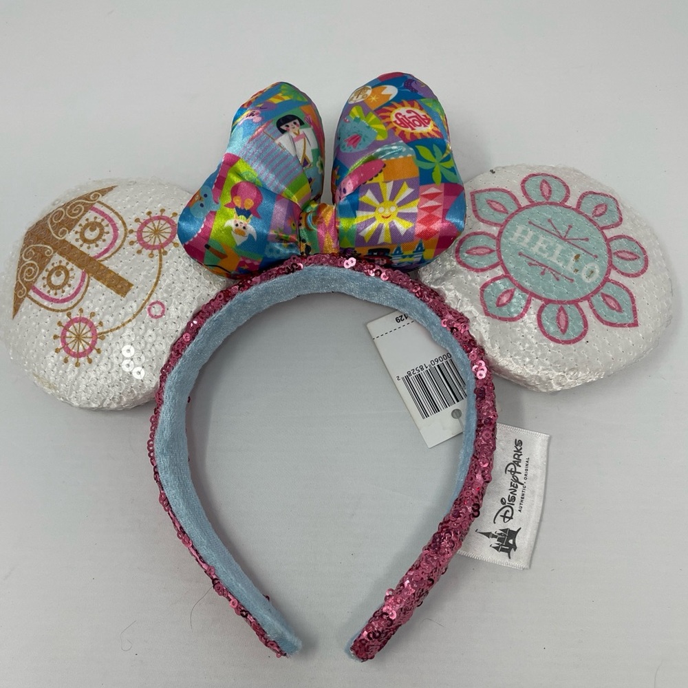 Disney Parks Shanghai MINNIE MOUSE  Sequin Ears Headband New w/ Tags Rare